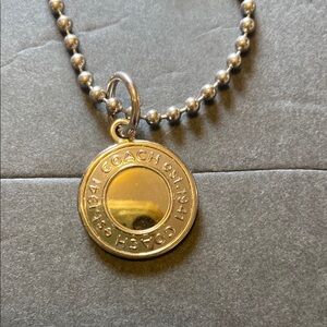 Coach SilverMetallic Keychain Charm
